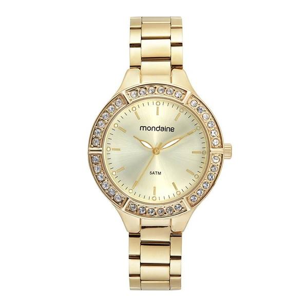 Imagem de Relogio Mondaine Feminino Ref: 32483lpmvde1 Fashion Dourado