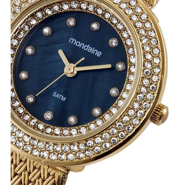 Imagem de Relogio Mondaine Feminino Ref: 32823lpmvde2 Fashion Mesh Dourado