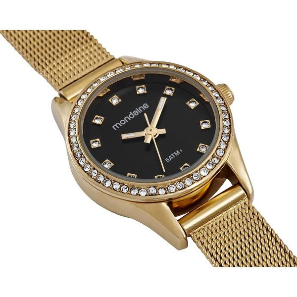 Imagem de Relogio Mondaine Feminino Ref: 32827lpmvde2 Mesh Dourado 2 Voltas