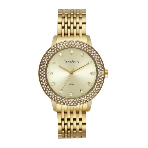 Imagem de Relogio Mondaine Feminino Ref: 32829lpmvde1 Fashion Dourado