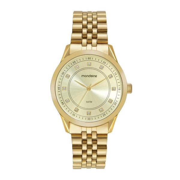 Imagem de Relogio Mondaine Feminino Ref: 99763lpmvde3 Casual Dourado