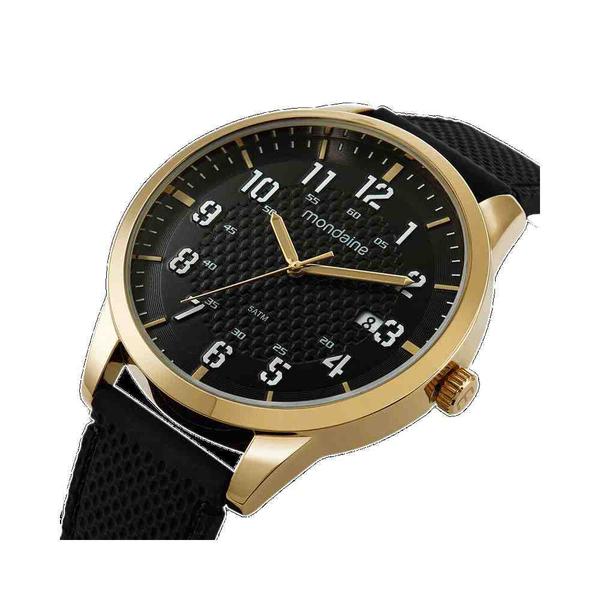 Imagem de Relógio Mondaine Preto e Dourado Masculino 32279GPMVDI1