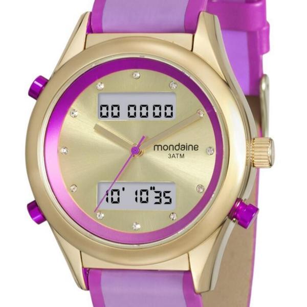 Imagem de Relógio Mondaine Roxo Esportivo Anadigi 99120Lpmvdh2