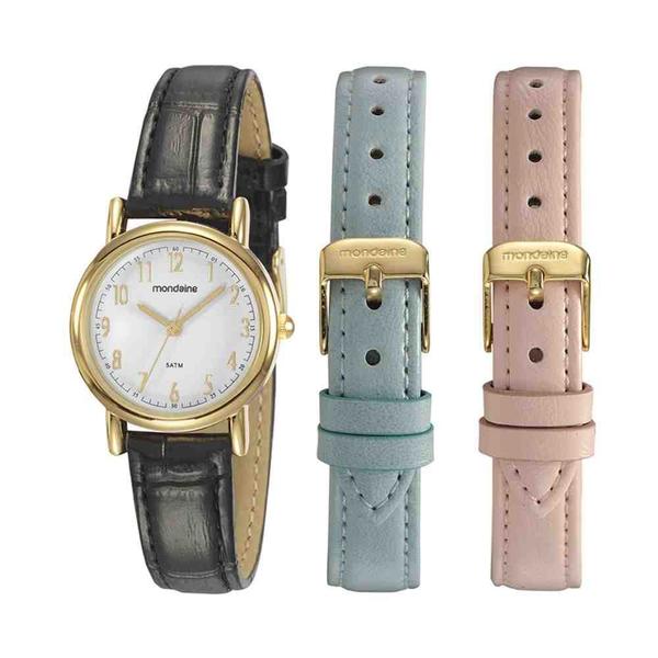 Imagem de Relógio Mondaine Troca Pulseira Feminino Dourado 83485LPMKDH