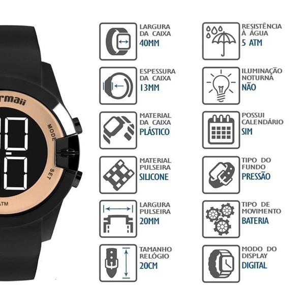 Imagem de Relógio Mormaii Feminino Digital MO13001A/8J