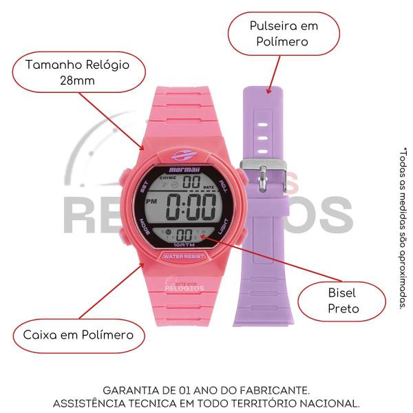 Imagem de Relógio Mormaii Infantil Digital Troca Pulseira MO22700A/T8T