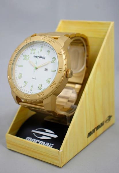 Imagem de Relogio mormaii masculino dourado mo2115be/4b