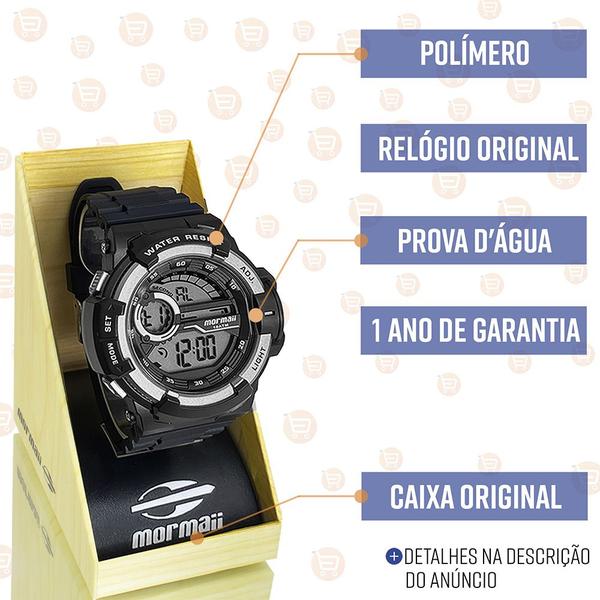Relógio Mormaii Masculino Original Esportivo Digital Preto Imagem de Relógio Mormaii Masculino Original Esportivo Digital Preto