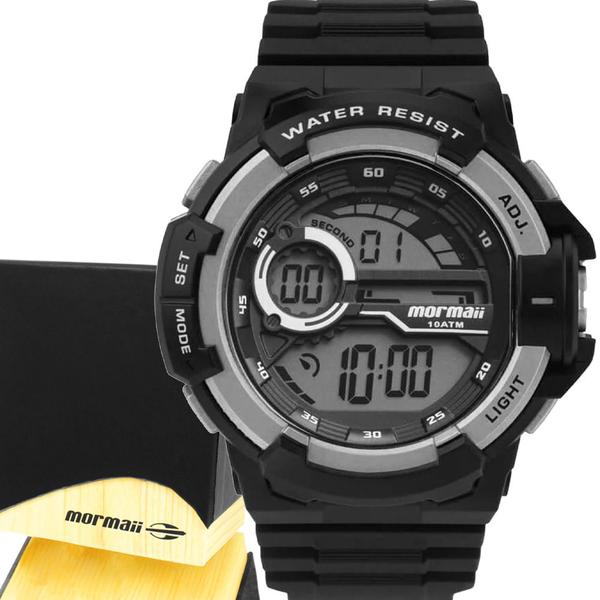 Relógio Mormaii Masculino Original Esportivo Digital Preto Imagem de Relógio Mormaii Masculino Original Esportivo Digital Preto