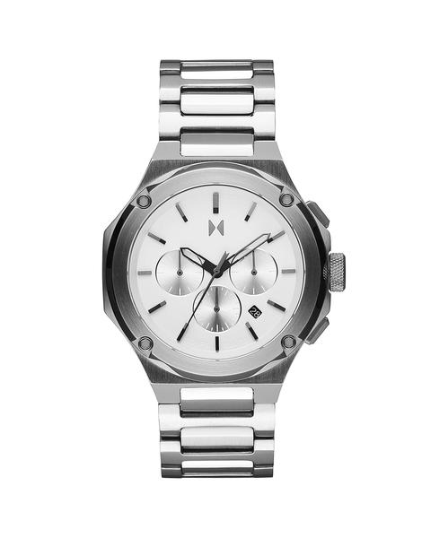 Imagem de Relógio MVMT Raptor Masculino Chronograph Moon Silver, caixa de 46 mm