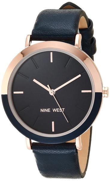 Imagem de Relógio Nine West Women Strap com pulseira azul marinho/ouro rosa