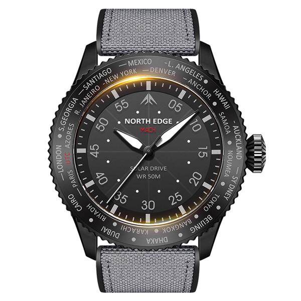 Imagem de Relógio North EDGE MACH Masculino Solar Pilot Quartz para homens