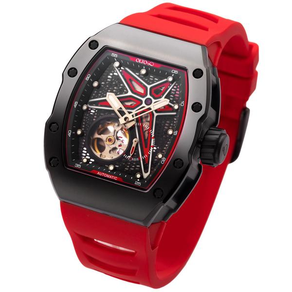 Imagem de Relógio OLTO-8 Reef Tonneau Luxury Skeleton Automatic masculino