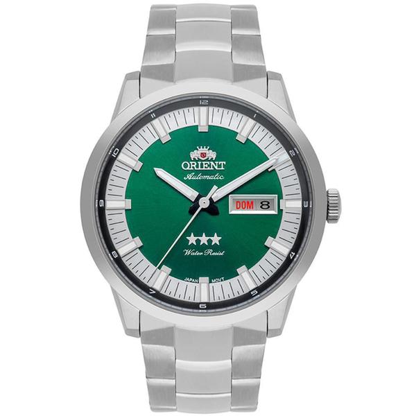 Imagem de Relógio Orient Automatic F49Ss006 D1Sx Analógico Verde Prata