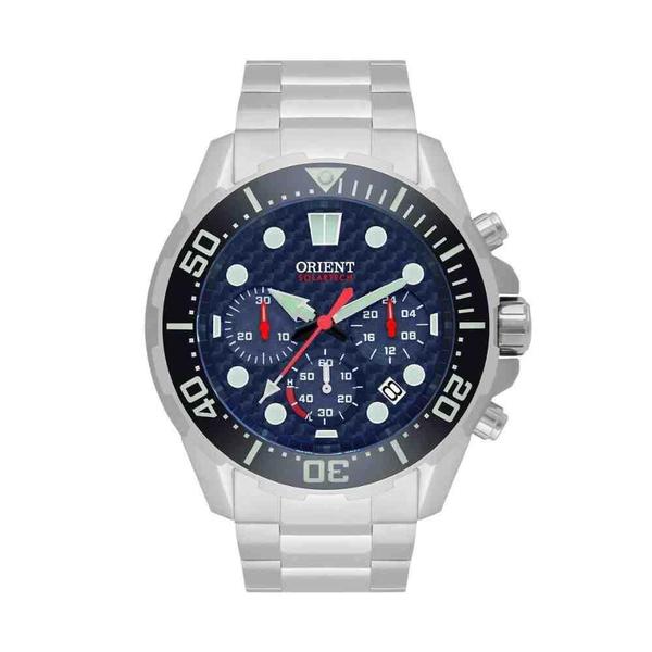 Imagem de Relógio Orient Diver Solar Prata Masculino MBSSC260 D1SXA