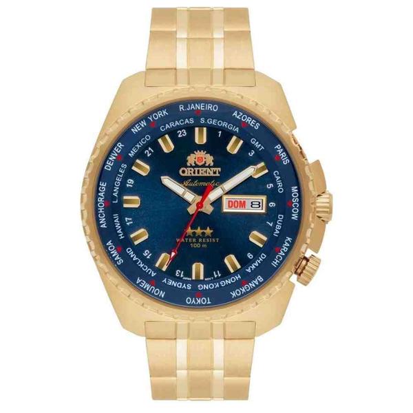 Imagem de Relógio Orient Dourado Masculino 469GP057F D1KX