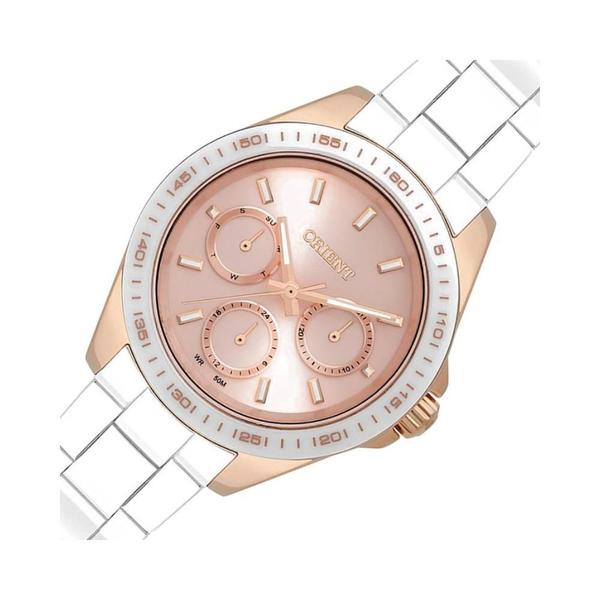 Imagem de Relógio Orient Feminino Ceramic Rosé Ftskm002R1Bx