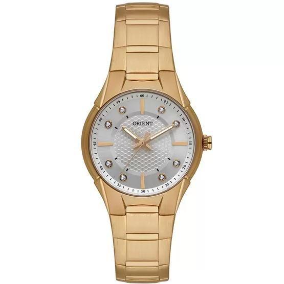 Imagem de Relogio Orient feminino dourado pequeno social prova dagua FGSS0202 S1KX