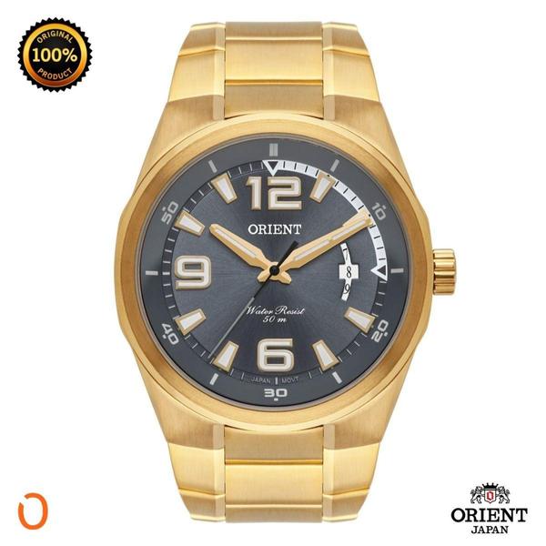 Imagem de Relógio Orient Masculino Analógico MGSS1240 Dourado F Preto