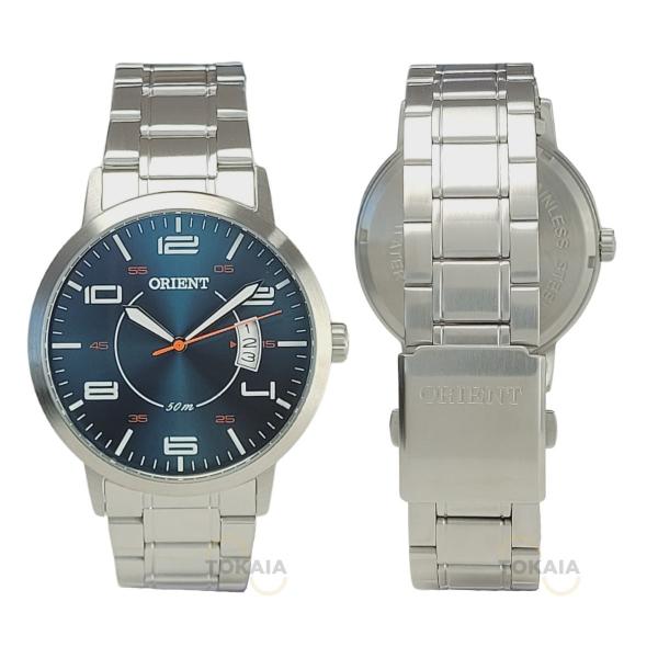 Relógio Orient Masculino Analógico Prata MBSS1381 D2SX Imagem de Relógio Orient Masculino Analógico Prata MBSS1381 D2SX