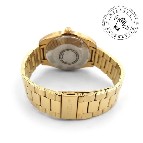 Imagem de Relógio ORIENT masculino automático dourado F49GG025 G1KX