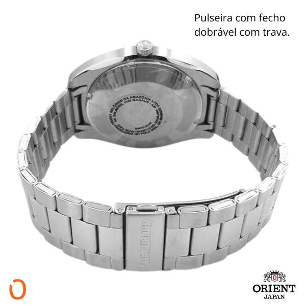 Imagem de Relógio Orient Masculino Automático F49SS025 Aço F Azul