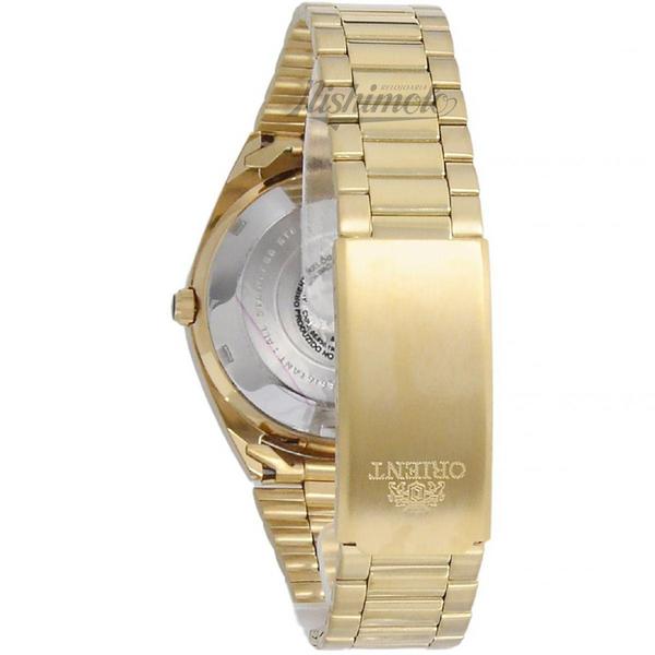 Imagem de Relogio Orient Masculino Automatico Original Dourado Aço