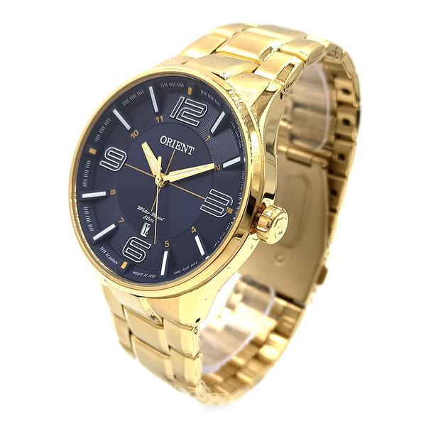 Imagem de Relógio ORIENT masculino azul dourado MGSS1136 D2KX