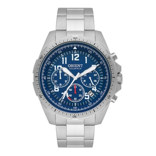 Imagem de Relógio Orient Masculino Cronógrafo MBSSC261 Prata 45mm