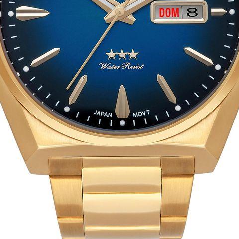 Imagem de Relógio orient masculino dourado automatico f49gg013 d1kx