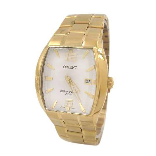 Imagem de Relógio ORIENT masculino dourado branco GGSS1017 S2KX