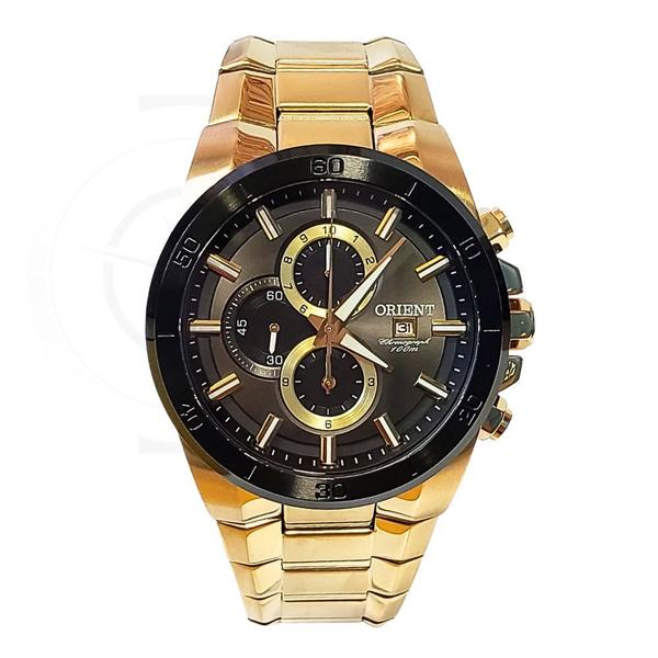 Imagem de Relógio Orient Masculino Dourado Cronógrafo MGSSC004 G1KX