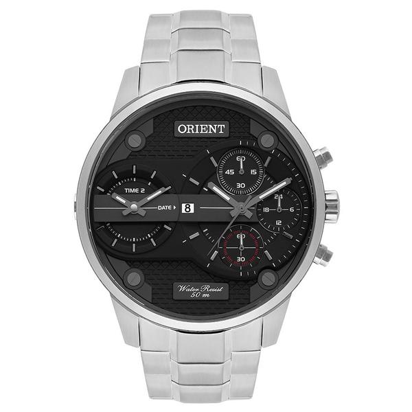 Imagem de Relógio ORIENT masculino Dual Time aço MBSST001 P1SX