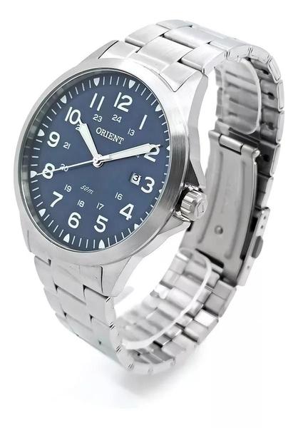 Imagem de Relógio Orient Masculino Mbss1380 D2sx Prata Azul Aço