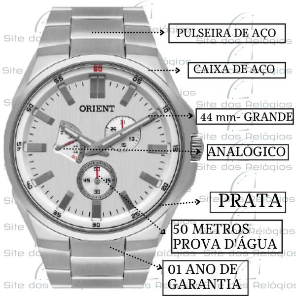 Imagem de Relógio Orient Masculino MBSSM087 S1SX Prata