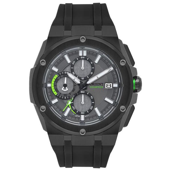 Imagem de Relógio ORIENT masculino solar preto verde MTSPC015 G1PX