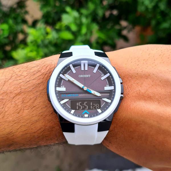 Imagem de Relogio Orient Masculino Solar Tech Silicone Digiana Sport