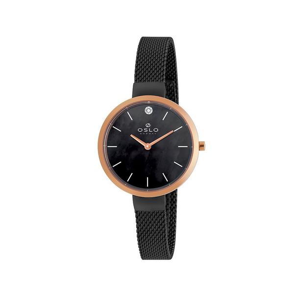 Imagem de Relógio Oslo Feminino Slim OFTSSS9T0026 P1PX Pulseira Mesh Preta