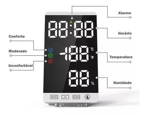 Imagem de Relógio Parede e Mesa C/ Data/ Despertador LE-2134