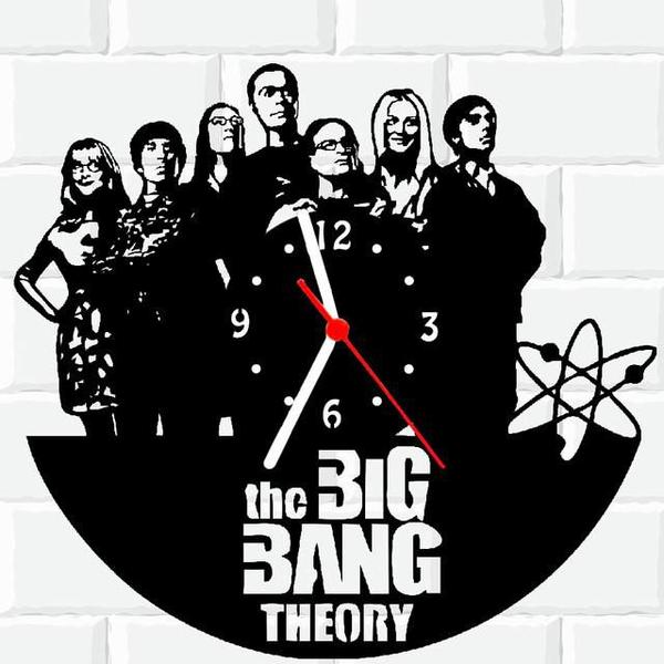 Imagem de Relógio Parede Vinil LP ou MDF Big Bang Theory Serie