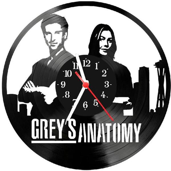 Imagem de Relógio Parede Vinil LP ou MDF Greys Anatomy Serie