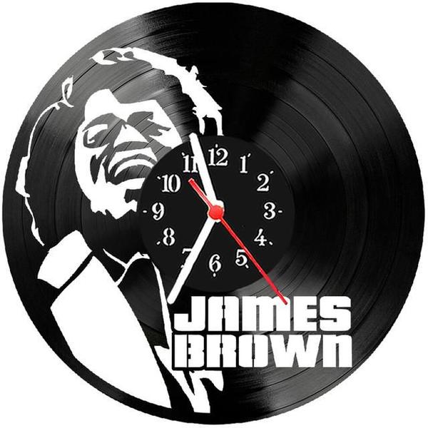 Imagem de Relógio Parede Vinil LP ou MDF James Brown