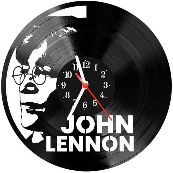 Imagem de Relógio Parede Vinil LP ou MDF John Lennon Beatles