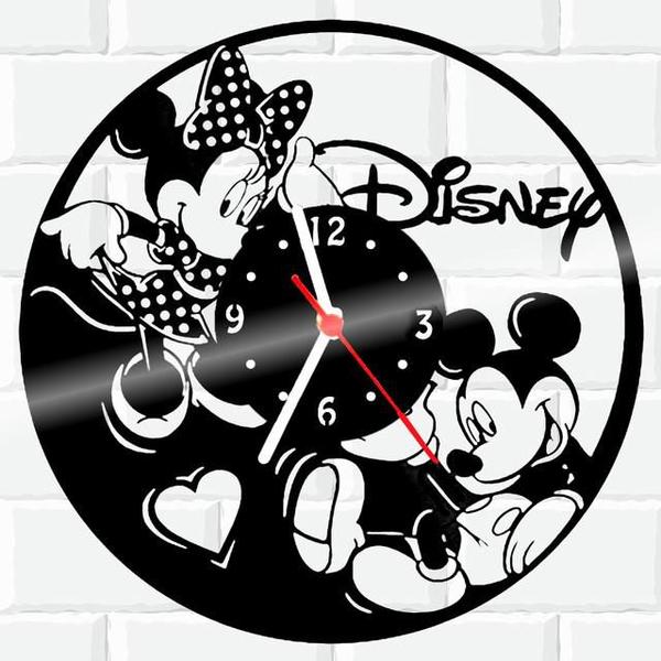 Imagem de Relógio Parede Vinil LP ou MDF Mickey Disney 5