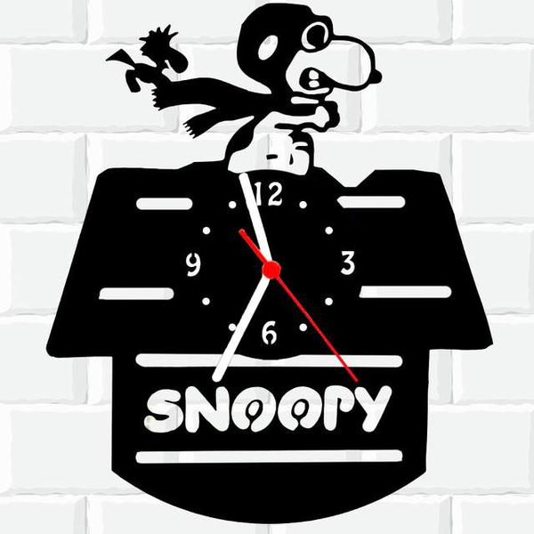 Imagem de Relógio Parede Vinil LP ou MDF Snoopy 1