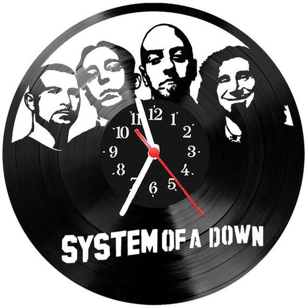 Imagem de Relógio Parede Vinil LP ou MDF System Of A Down