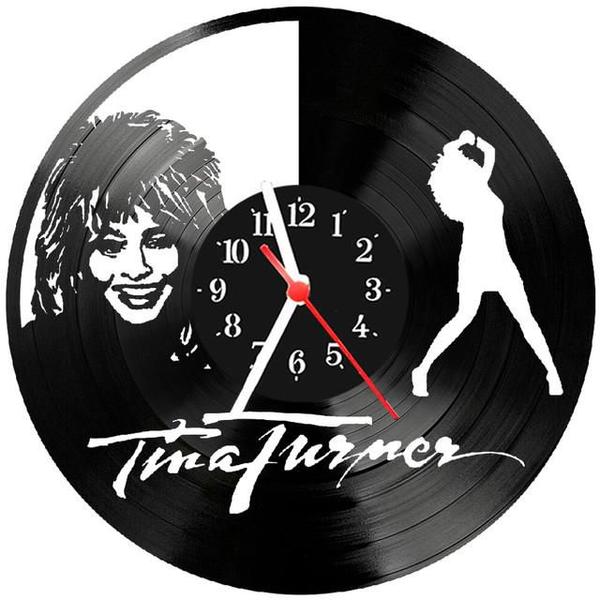 Imagem de Relógio Parede Vinil LP ou MDF Tina Turner Cantora 2