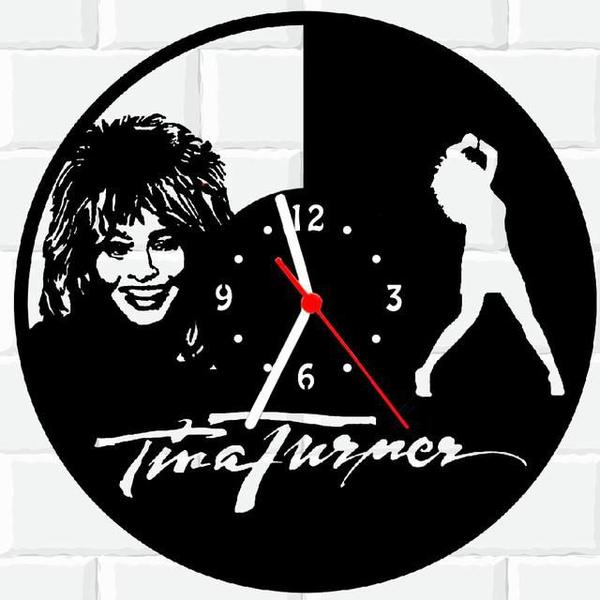 Imagem de Relógio Parede Vinil LP ou MDF Tina Turner Cantora 2