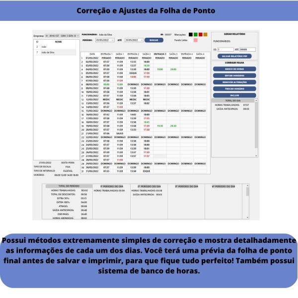 Imagem de Relógio Ponto Biométrico + Programa de Gerenciamento + Pendrive