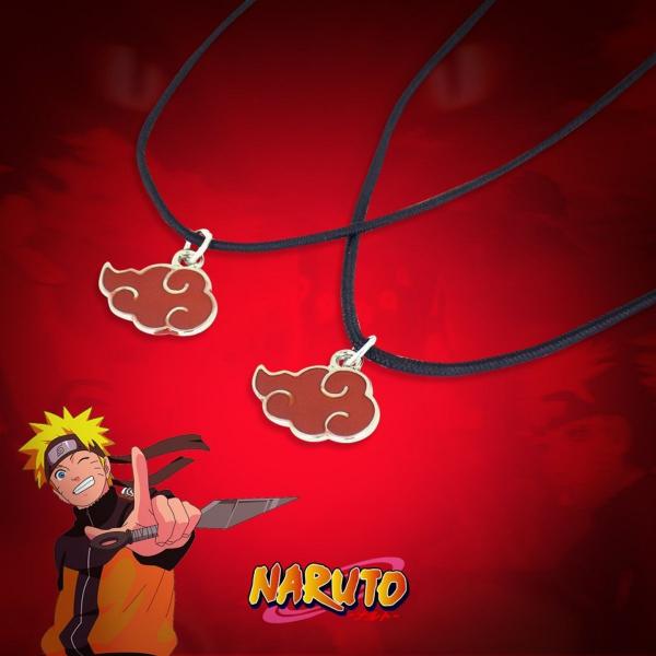 Imagem de relogio prova dagua infantil digital + colar naruto data criança presente adolescente preto silicone